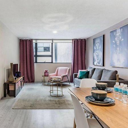 מקסיקו סיטי Cozy Roma Norte Flat - Parking- Wifi - Sleeps 6 מראה חיצוני תמונה