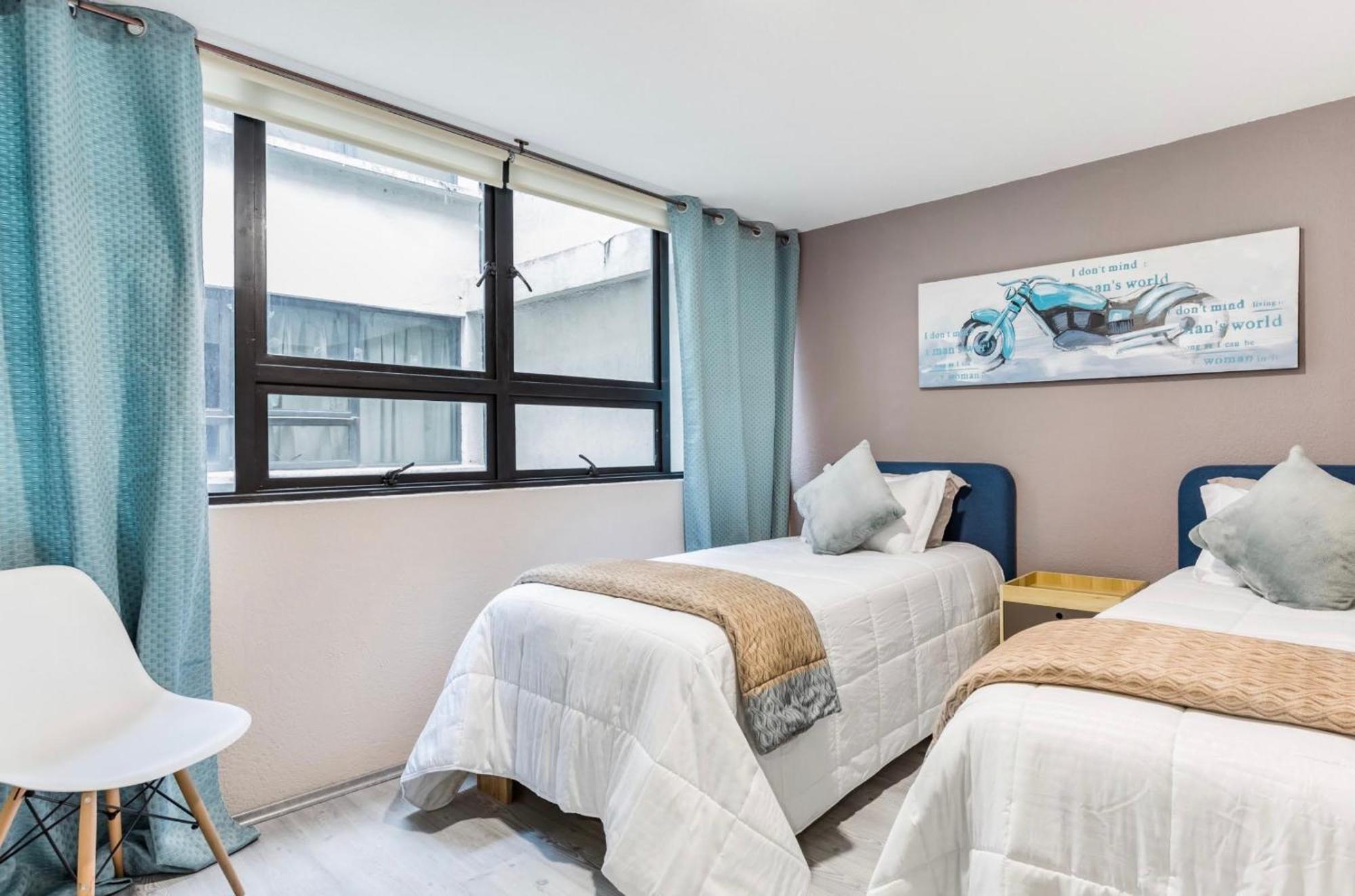 מקסיקו סיטי Cozy Roma Norte Flat - Parking- Wifi - Sleeps 6 מראה חיצוני תמונה